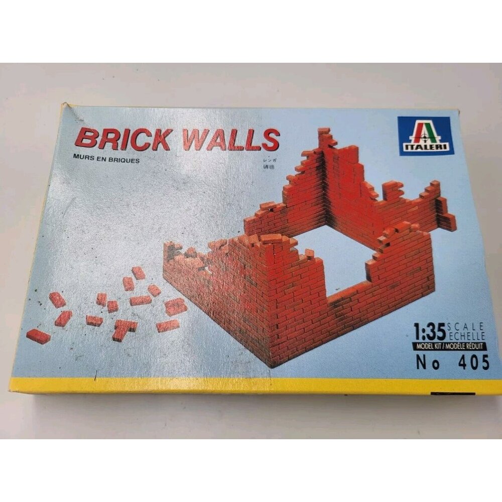Italeri Brick Walls 1:35 Scale Plastic Model Kit No. 405
